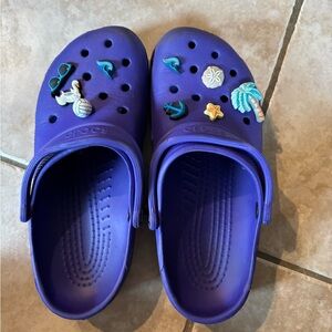 Purple Crocs